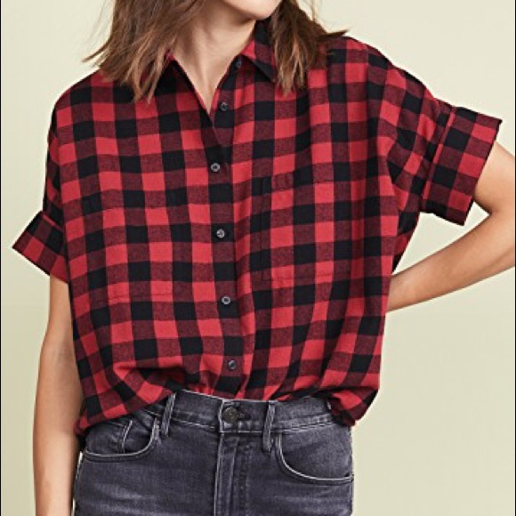 Madewell Flannel Courier Shirt buffalo check - Picture 2 of 8